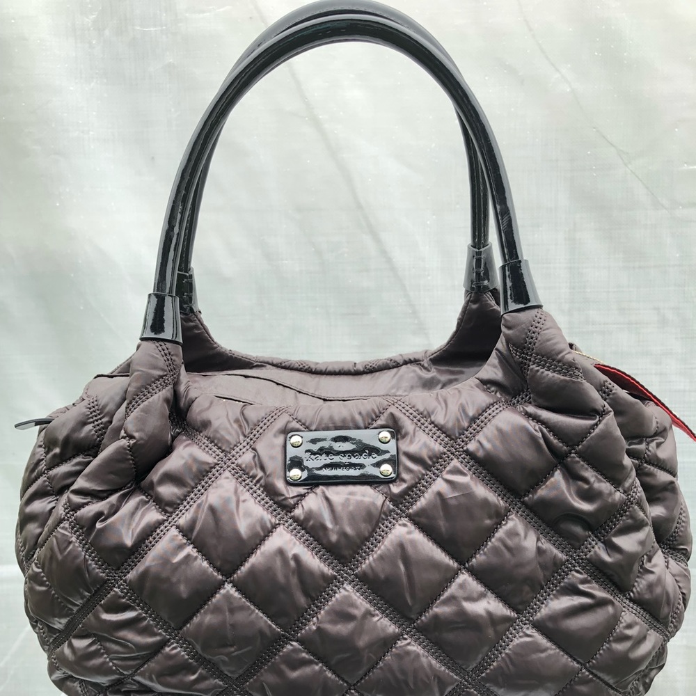 Kate Spade Puffer Shoulder Bag in Metallic Brown